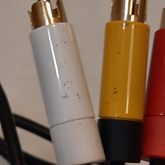 Genuine Official OEM Microsoft XBOX 360 S Slim Black Composite AV Cable UNTESTED - Picture 6 of 7